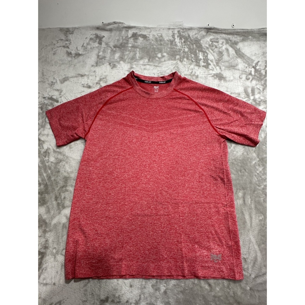 Everlast Rash Guard Men's Size‎ XL Pink Short Sleeve Crew Neck Boxing Train EUC